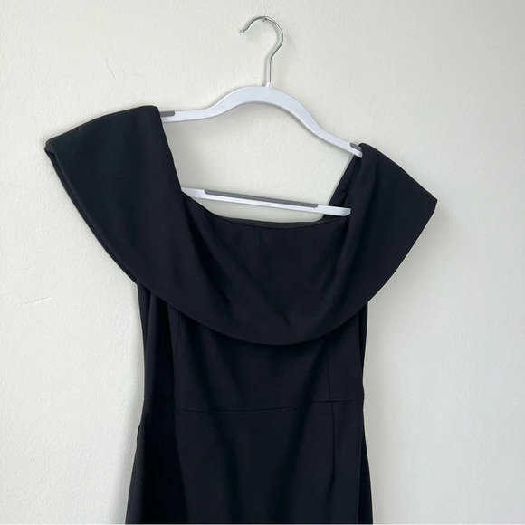 Aritzia Babaton Ruslan Off the Shoulder Bodycon Black Midi Dress - Picture 5 of 10